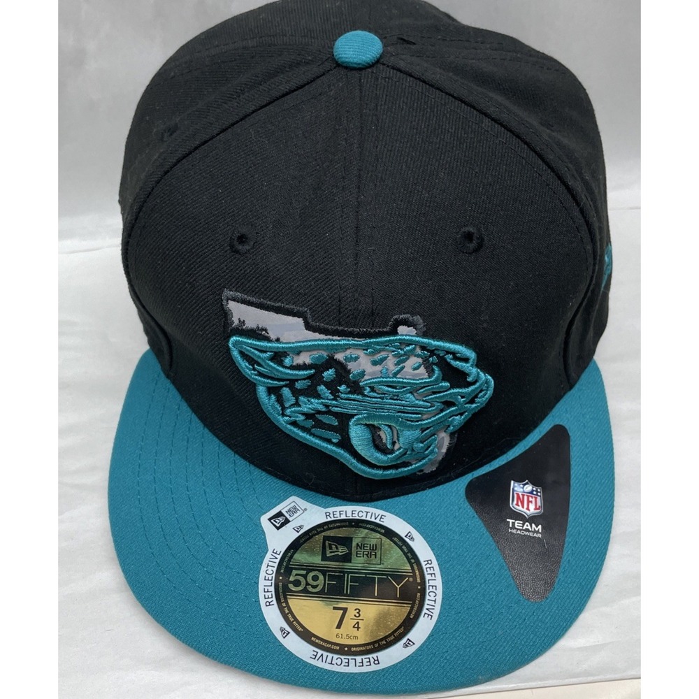 Jacksonville Jaguars New Era 59Fifty Fitted Hat Cap Size 73/4 NFL Rare Color Way